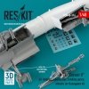 RESKIT RSU48-0316 A-7E CORSAIR II AIR INTAKES, WHEEL BAYS, LANDING GEARS, WHEELS FOR HASEGAWA KIT (3D PRINTED) 1/48